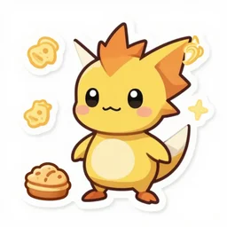 cute miss mascot genesect genesect genesect food sticker art, cronobreaker, beeple game icon