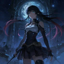 a girl from final fantasy live action, tengen toppa gurren lagann, evocative, mystical night, very very very very detailed, award winning, masterpiece digital painting by greg rutkowski, alex grey, artstation, 4 k wallpaper