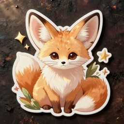 just a girl who loves fennec, anime, sticker