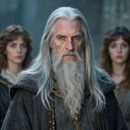 close up of gandalf, elegant, ethereal horror fantasy art by jeremy mann and magali villeneuve and claude monet