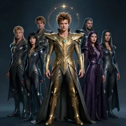 full body portrait of matt smith as a magical star guardian. detailed face, concept art, intricate, highly detailed 8 k, smooth, sharp focus, handsome and aesthetic shape of face and body, artgerm, artstation, art by zexi guo and nira and junpei suzuki and gharliera and rinotuna