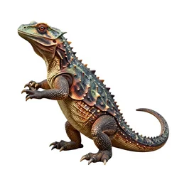 white background, robert graham themed komodo dragon shape