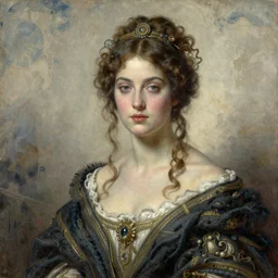 surreal, fantasy character portait, wide angle, ultra realistic, intricate details, female, highly detailed oil on watercolor wood block print by gaston bussiere, craig mullins, j. c. leyendecker 8 k