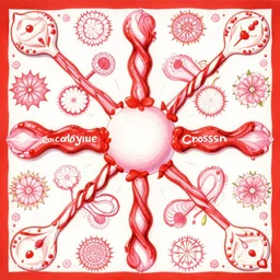 album cover art for candycane crossing motif by akihiko yoshida