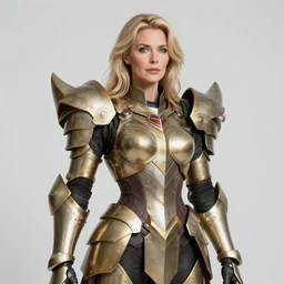 studio portrait of lawful good colorful female holy mecha paladin absurdly beautiful, elegant, mature blonde rigid gravure idol, ultrafine hyperrealistic detailed face illustration by kim jung gi, highly detailed faces, intricate linework, sharp focus, bright colors, matte, octopath traveler, unreal engine 5 highly rendered, global illumination, radiant light, intricate environment