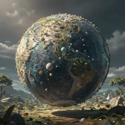 a frame of animation from ultra dense inverse sphere animation plot over the reals