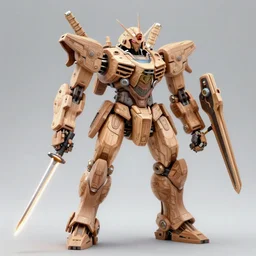 mecha made of wood, it’s an incredibly detailed artwork, styled like ghost in the shell, with Japanese inspiration, they have light swords, hyper realistic, 4K, detailed,