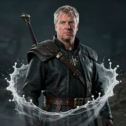 nigel farage in skyrim splash art, movie still, cinematic lighting, dramatic, octane render, long lens, shallow depth of field, bokeh, anamorphic lens flare, 8 k, hyper detailed, 3 5 mm film grain