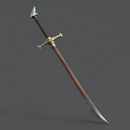 a glaive, 3D render