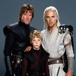 the son of Rey and Kylo Ren, photo for a family album, Konica Minolta