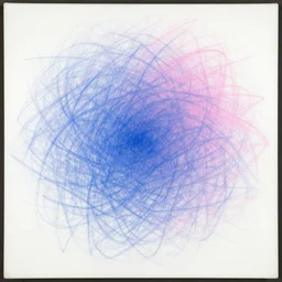 de kooning thin scribble on white canvas, blue and pink shift, ( ( sketch ) ), drawn by yves tanguy, oil on canvas, thick impasto