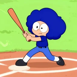 lapis lazuli from steven universe playing baseball