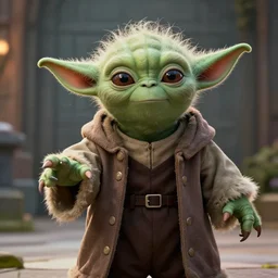 a film still of cosplay of yoda in league of legends's arcane ( 2 0 2 1 ), 4 k