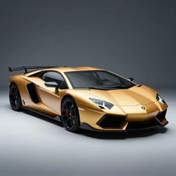 a retro futuristic lamborghini aventador concept, studio lighting, award - winning car magazine photography