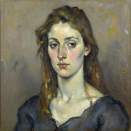portrait of a beautiful woman, in the style of lucien freud