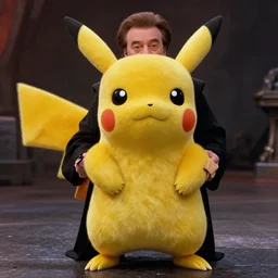 film still from star wars the force awakens danny devito as pikachu