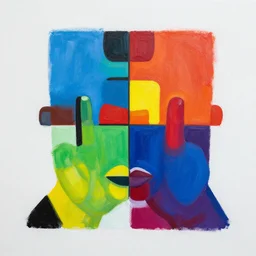 a painted representation of autism