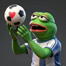 portrait of strong pepe shoot ball of love, concept art, trending on artstation, highly detailed, intricate, sharp focus, digital art, 8 k