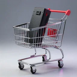 gamer shopping cart, high resolution, high detail, 8 k