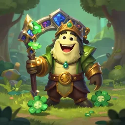 lucky luck in the style of arcane league of legends
