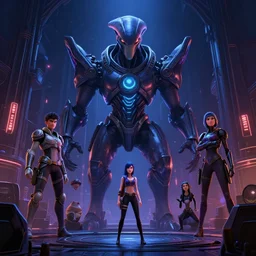 dark night club street mothership mass effect andromeda krogan base wallpaper 3 d pixar disney digital cgi rtx hdr painting bioluminance alena aenami artworks in 4 kby jesper ejsing, feng zhu and loish beeple, by thomas kinkade 2 2 2 2