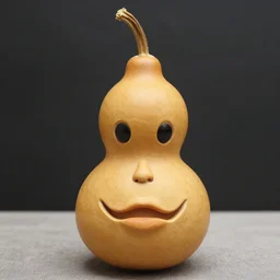 gourd gourd shaped into the face of amber heard