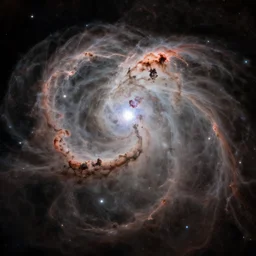 a remarkable hubble space telescope photo of a beautiful nebula, highly detailed, 4 k,