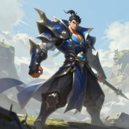 onmyoji, onmyoji detailed art, artstation, vibrant colors and hard shadows and strong rim light, light blue sky, cool white color temperature, painting by gaston bussiere and craig mullins, art by wlop, league of legends artstation