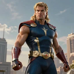 Tor from Marvel,very detailed,8k,highly accurate