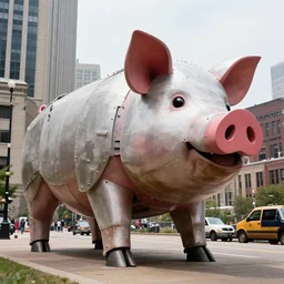 giant mechanical piggy attacks pittsburgh