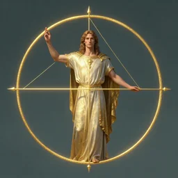 A male druid, by Jean Delville and Sophie Anderson and Mandy Jurgens, golden ratio, perfect composition, elegant, no crop, extremely detailed, hd, masterpiece, artstation