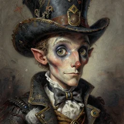 The Madhatter, digital painting, lots of details, extremely detailed, 4k, intricate, brush strokes, Artgerm, Bastien Lecouffe-Deharme