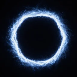 photo of a hexagonal shaped hole in the night sky, made out of pure energy