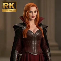 photo of a christina hendricks as a vampire warrior, highly detailed, 8k, award winning