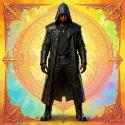 kanye west as male assassin rogue looking down, ornate, dndbeyond, bright, colourful, realistic, dnd character portrait, full body, pathfinder, pinterest, art by ralph horsley, dnd, rpg, lotr game design fanart by concept art, behance hd, artstation, deviantart, hdr render in unreal engine 5