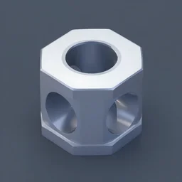 Isometric 3d octane render of widgets
