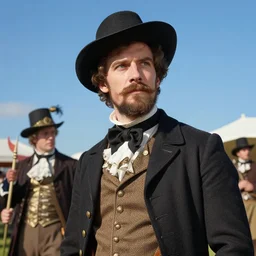portrait of a victorian festival, blue sky, volumetric, well lit, victorian, detailed, realistic, digital art by greg rutkowski and jordan grimmer