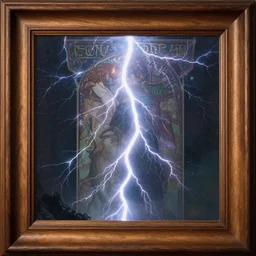 Thick wooden Frame. Detailed, high quality, dynamic lightning, fantasy. . Artwork by artgerm, WLOP, alex ross, Mucha