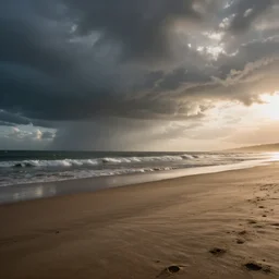on the beach