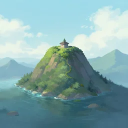 mountaintop water by loish trending on artstation deviantart