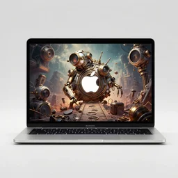 steampunk macbook apple ad