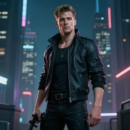 richard benson cyberpunk hyper realistic