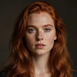 Portrait of a ginger woman, by Jeremy Mann