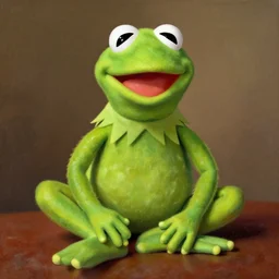 kermit the frog, by rembrandt