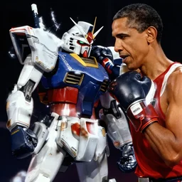 obama boxing gundam