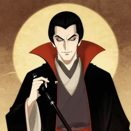 vampire, count, portrait. japanese style