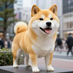 the statue of hachiko in shibuya is doge the shiba - inu. kabosu.