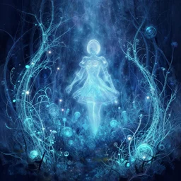 scenery artwork, scene beautiful, light essence bioluminescent acrylic and cold nier automata pixiv scenery artwork : nature dream wire vegetation magic density infinite, hypersigil astrology macro seminal dream points of frozen imaginative vaporwave juice fluid dream scenery, high quality astral projection renders, nier automata, concept art