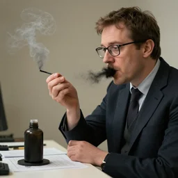 a fartologist analysing a fart
