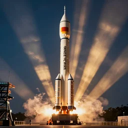 a banana rocket at wenchang space launch site in hainan, china